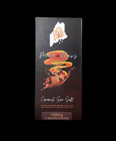 Photograph of product: Caramel Sea Salt Chocolate Bar | Meds 207