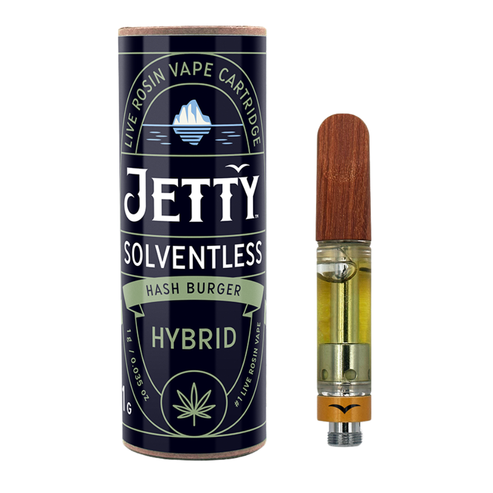 Photograph of product: Jetty | au chocolatburger | Vape Cartridge | Live Rosin