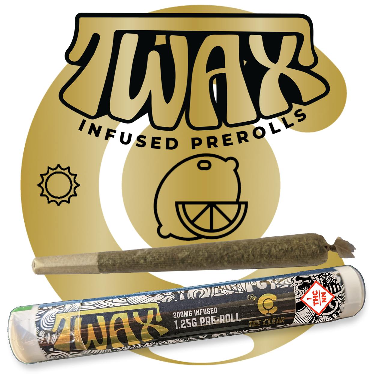 Photograph of product: Twax Lemon Haze Infused Pre Roll