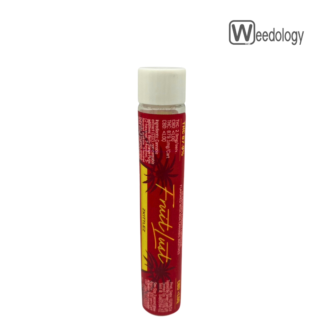 Photograph of product: Fruit Lust 1g ZKITTLEZ FLAV-DST Vape