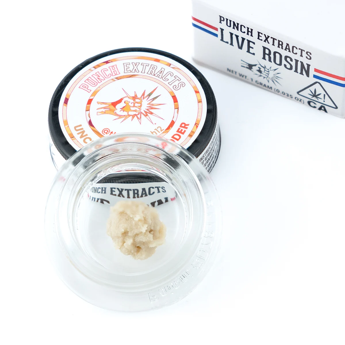 Photograph of product: UNCRUSTABLES 1G LIVE ROSIN BADDER TIER 3