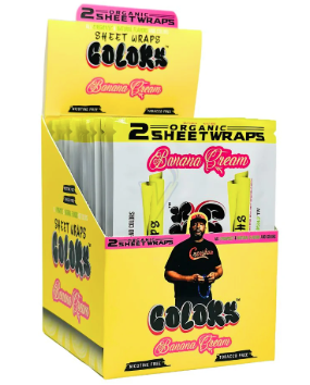 Photograph of product: Colors Organic Sheet Wraps - Banana Cream