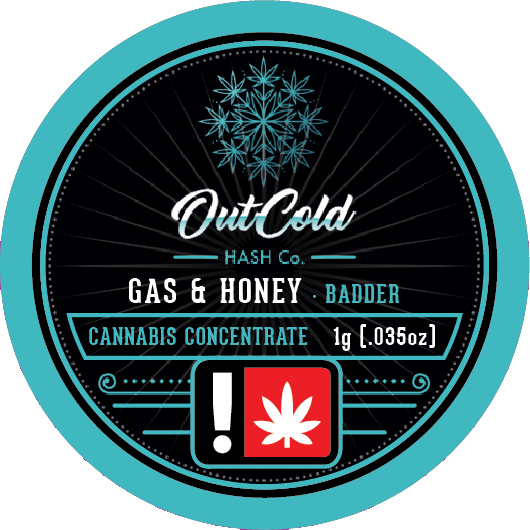 Photograph of product: Out Cold - Gas & Honey - Live Rosin