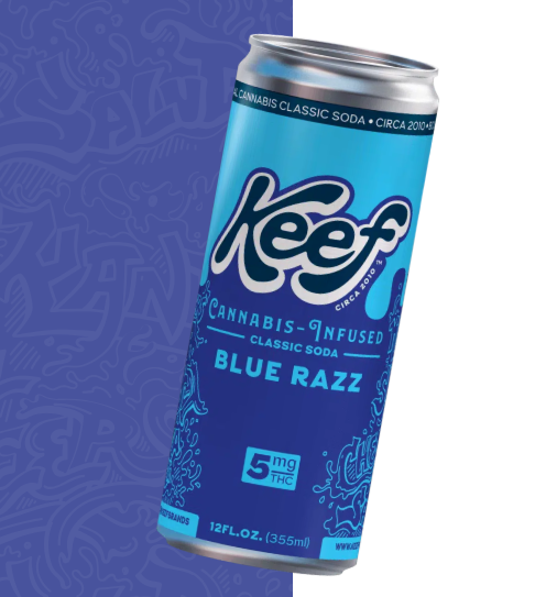 Photograph of product: Blue Razz Soda | 5mg | Keef