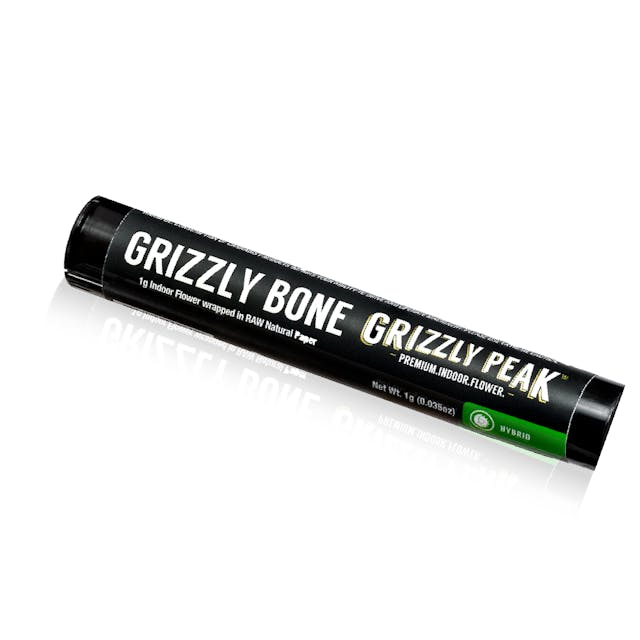 Photograph of product: Grizzly Bone Hybrid Preroll - 1g - 