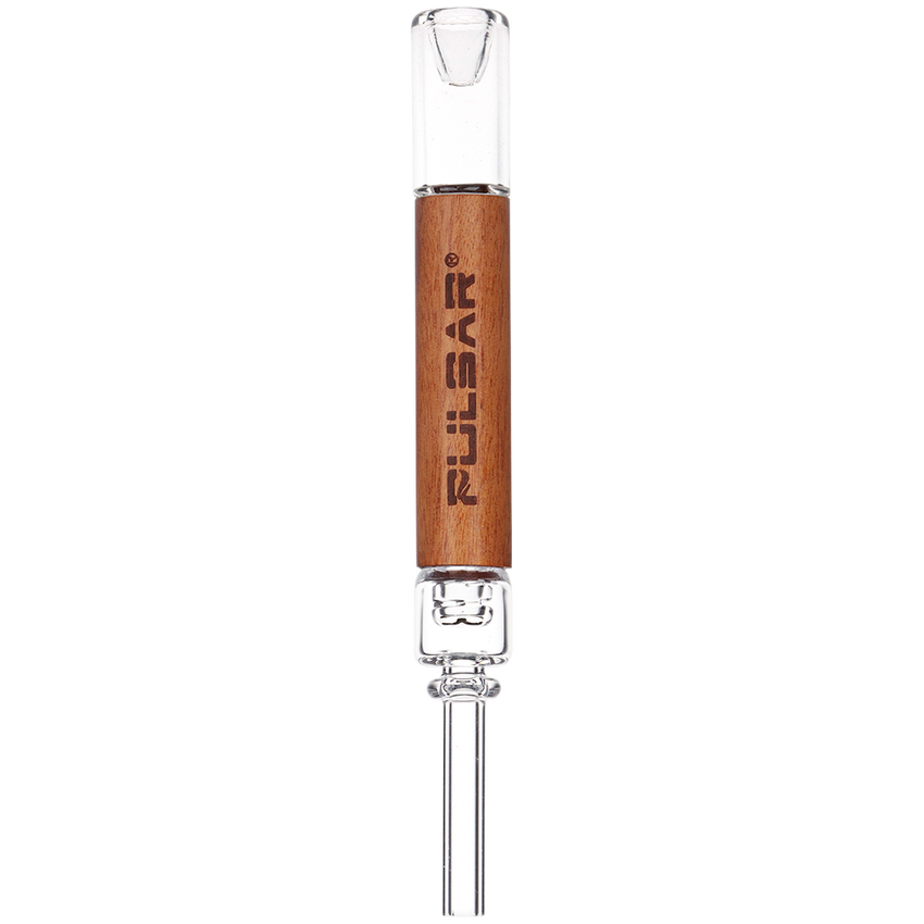 Photograph of product: QUARTZ & ROSEWOOD DECO DAB STRAW | INTEGRATED TIP | 5.75"
