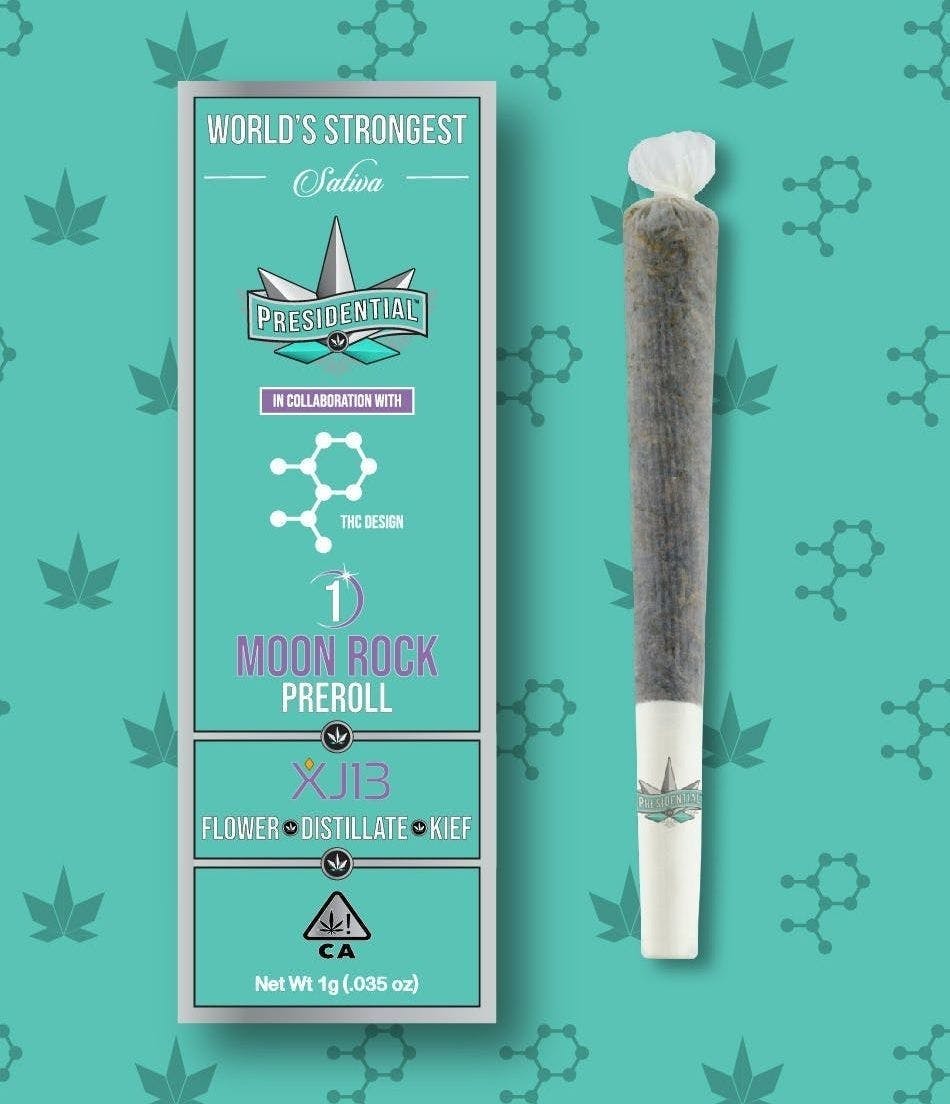 Photograph of product: Presidential - XJ-13 Preroll Moonrock 1g
