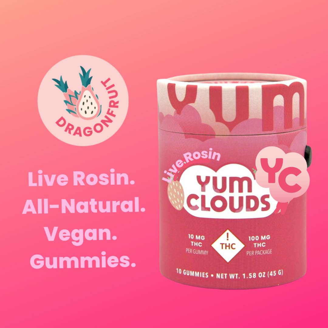 Photograph of product: Dragon Fruit Live Rosin (S) Gummies - 100MG