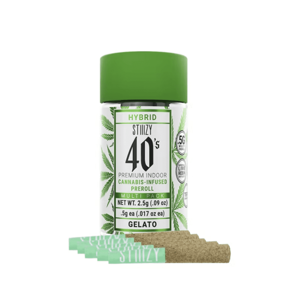 Photograph of product: Stiiizy - 5 Pack Infused Prerolls - Gelato