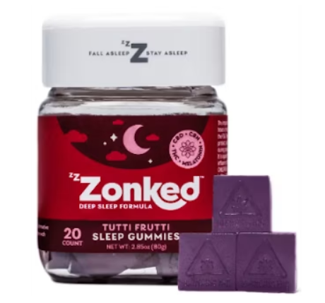 Photograph of product: Tutti Frutti Zzzonked Gummies 4-5.5mg 20pc