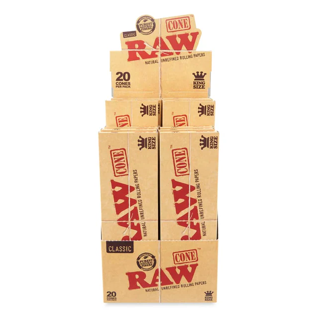 Photograph of product: RAW Classic King Cones (20PK) 109mmx26mm