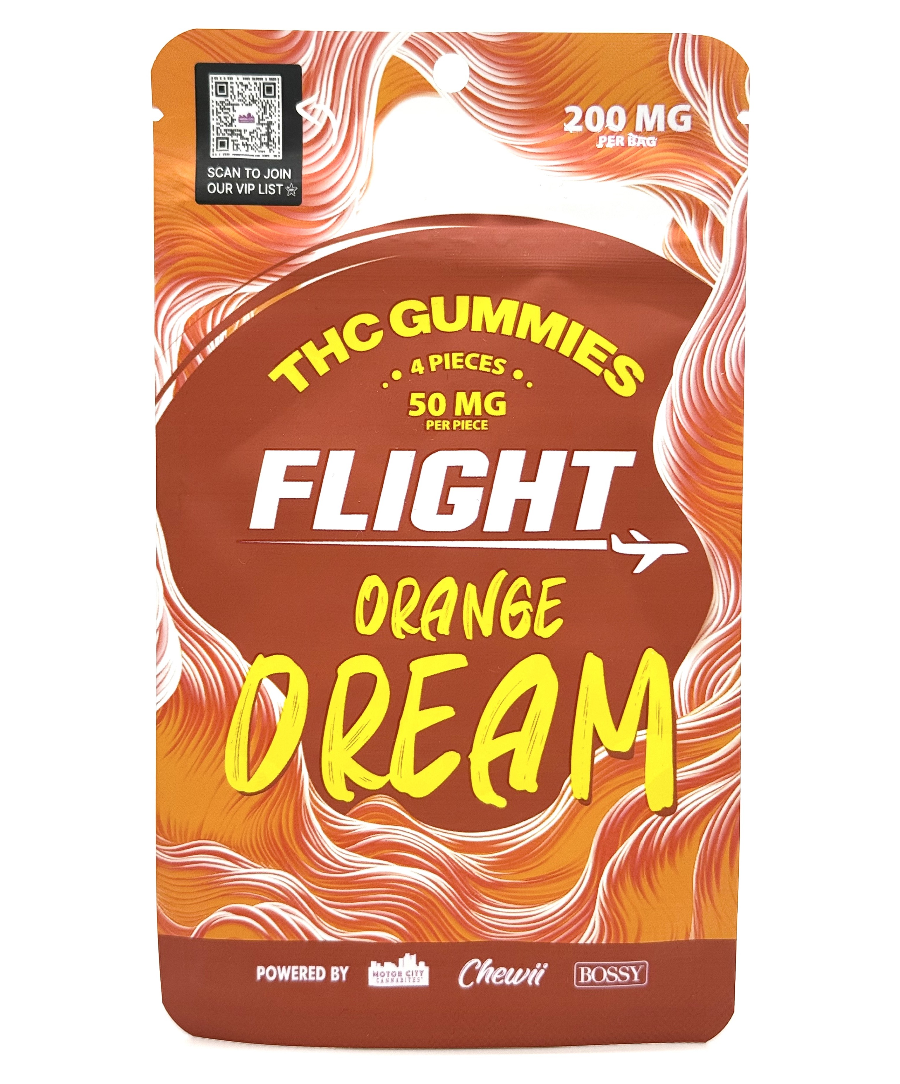Photograph of Product: Flight Orange Dream Gummies 200mg Rec