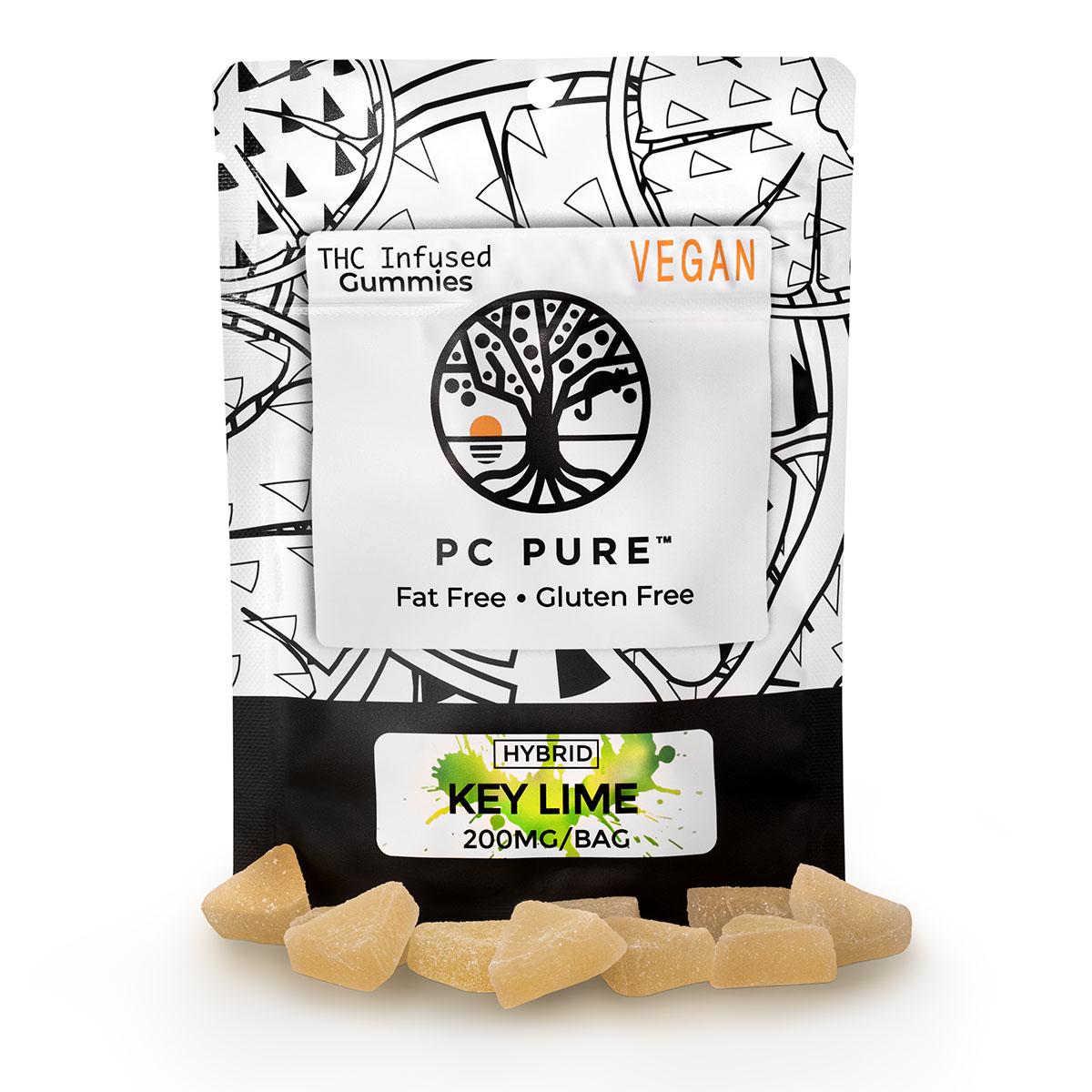 Photograph of product: Pc Pure | Key Lime | 200mg/10pc Gummie