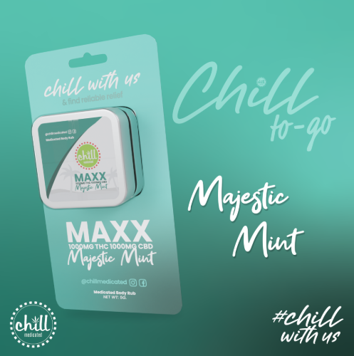 Photograph of product: On The Go 5g   Majestic Mint 75mg Thc 75mg Cbd