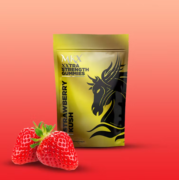 Photograph of product: MKX - Gummies - 200mg - Strawberry Kush