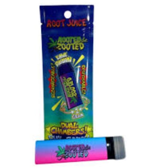 Photograph of product: ROOTED & ZOOTED | SHERB CREAM PUNCH | LIVE RESIN | .5G DUAL DISPOSABLE (MUST ORDER OTHER HALF - ....