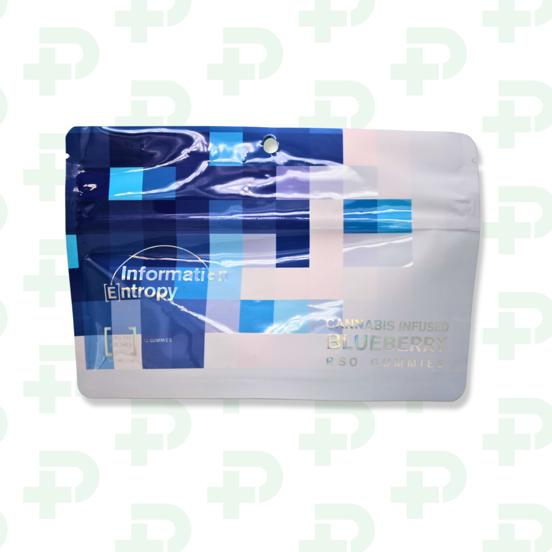 Photograph of product: Information Entropy RSO Gummies - Blueberry