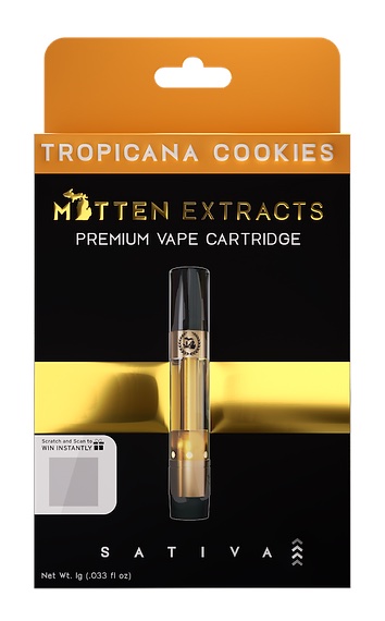 Photograph of product: Mitten Extracts - Cartridge - Tropicana Cookies
