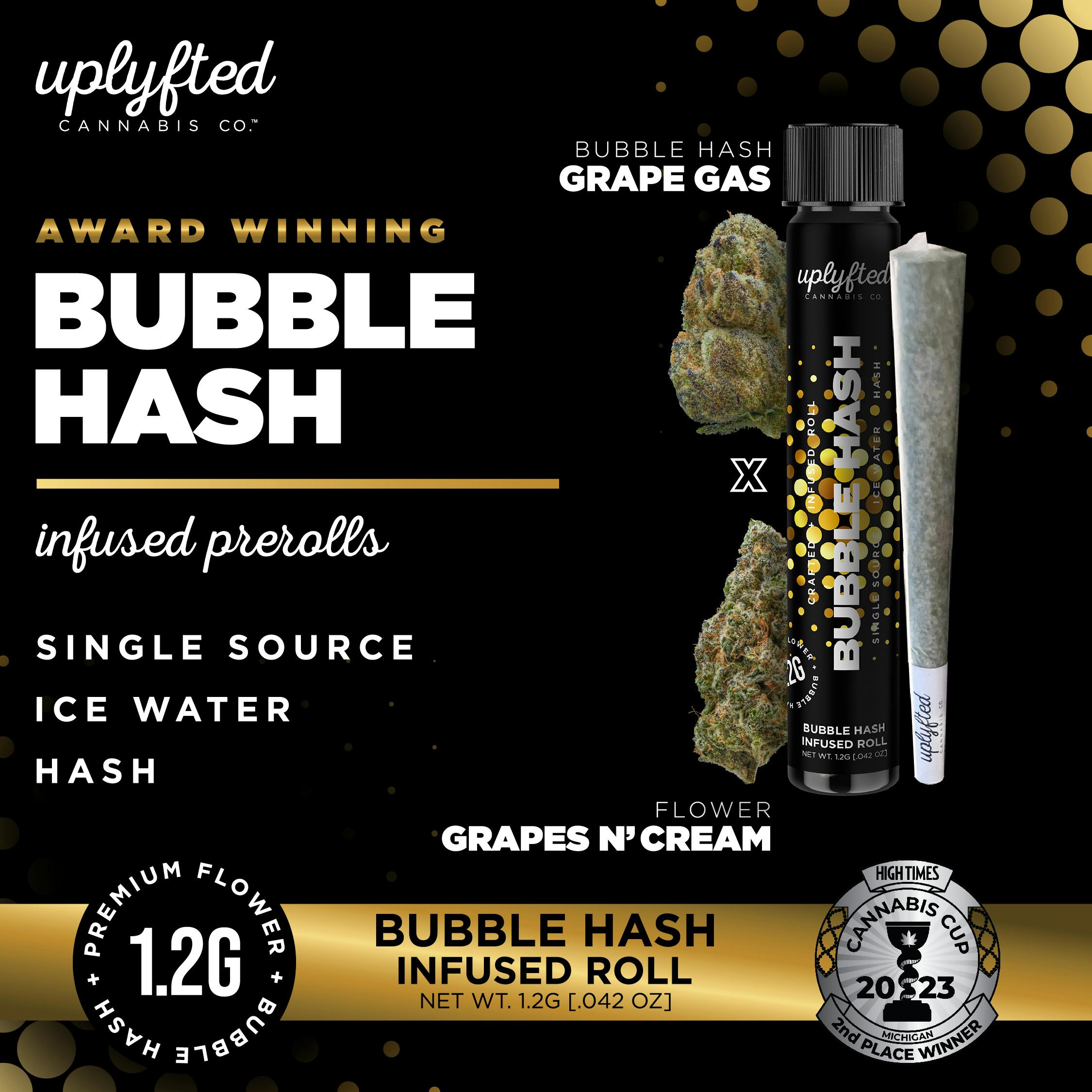 Photograph of product: AU Uplyfted: Grape Gas Bubble au chocolat Infused Preroll