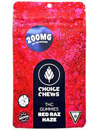Photograph of product: Choice Gummies - Red Raz Haze (S) - 200mg