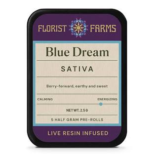 Photograph of product: Florist Farms | infused Pre Roll 5pk | Blue Dream