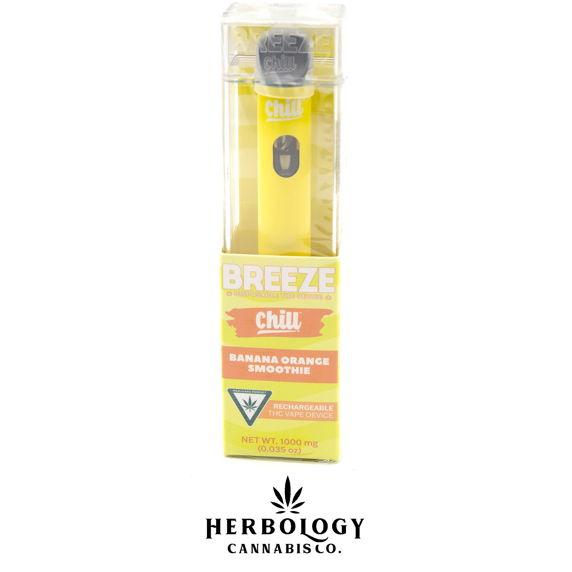 Photograph of product: Breeze Canna | Disposable | Banana Orange Smoothie | 1g