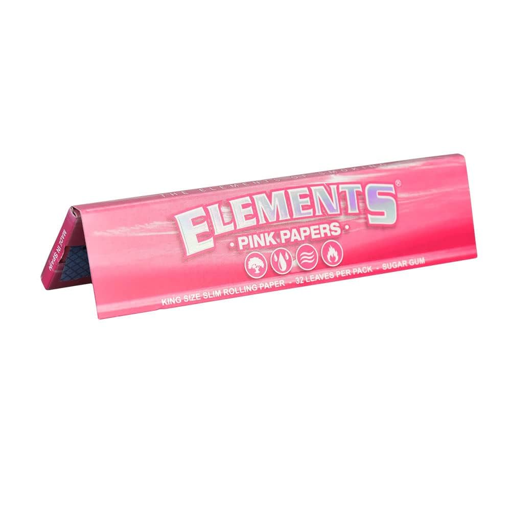 Photograph of product: Elements | Pink Papers | King Size Slim