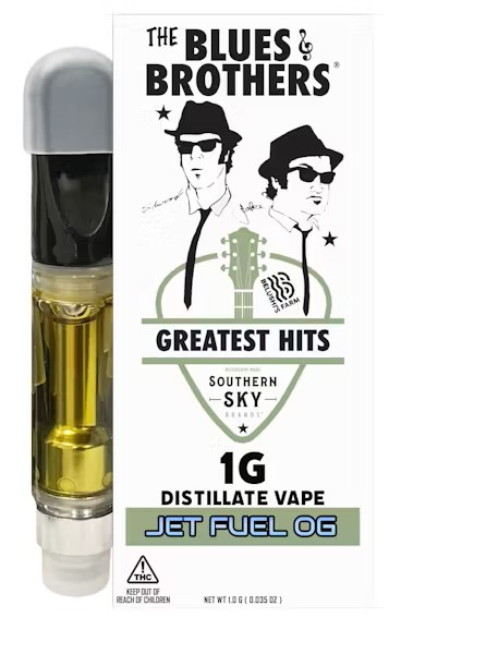 Photograph of product: Southern Sky | 1g | Belushi Jet Fuel OG | Cart