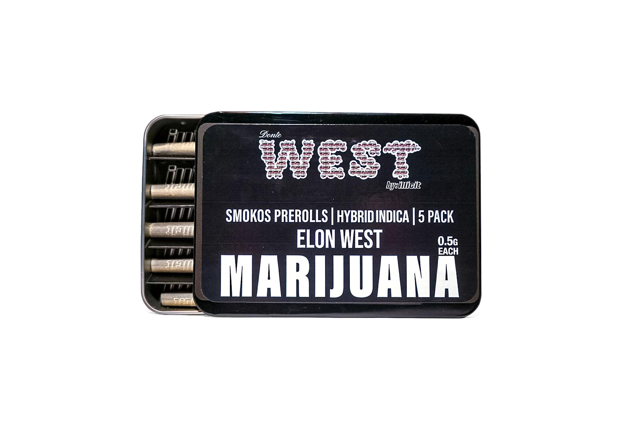 Photograph of product: Smokos 5pk Elon West (.5g)
