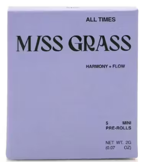 Photograph of product: Miss Grass - All Times - Pre-Rolls - 5 Pack (H)
