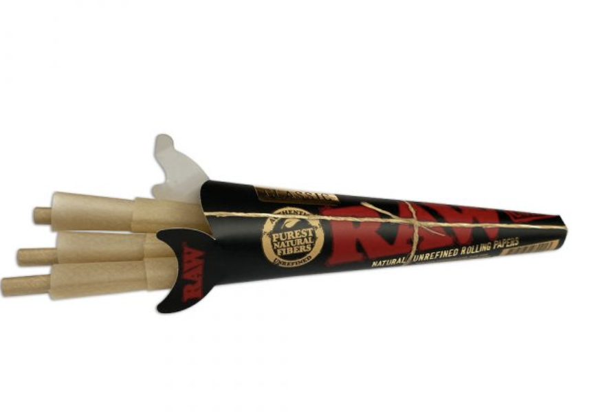 Photograph of product: Black 1 1/4 6pck Pre-rolled Cones - RAW