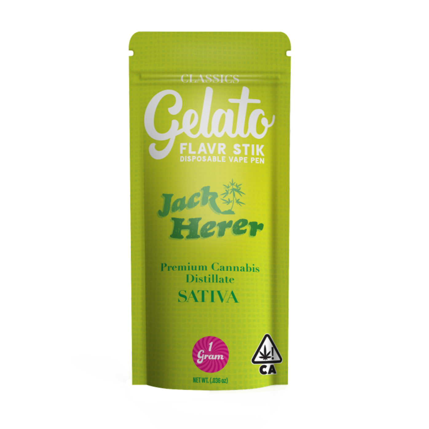 Photograph of product: Gelato - Jack Herer Vape