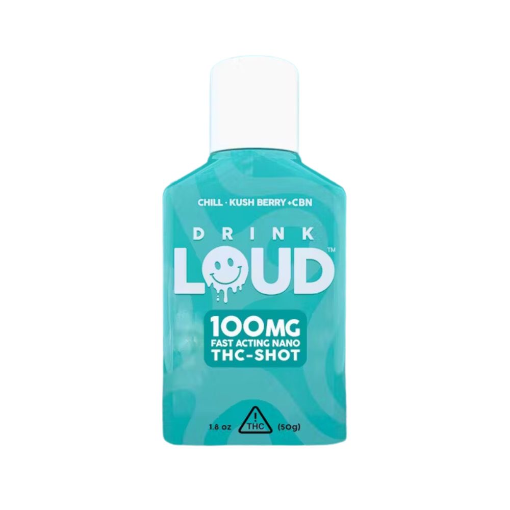Photograph of product: Drink Loud - Kush Berry - TH-oui Shot - 100mg