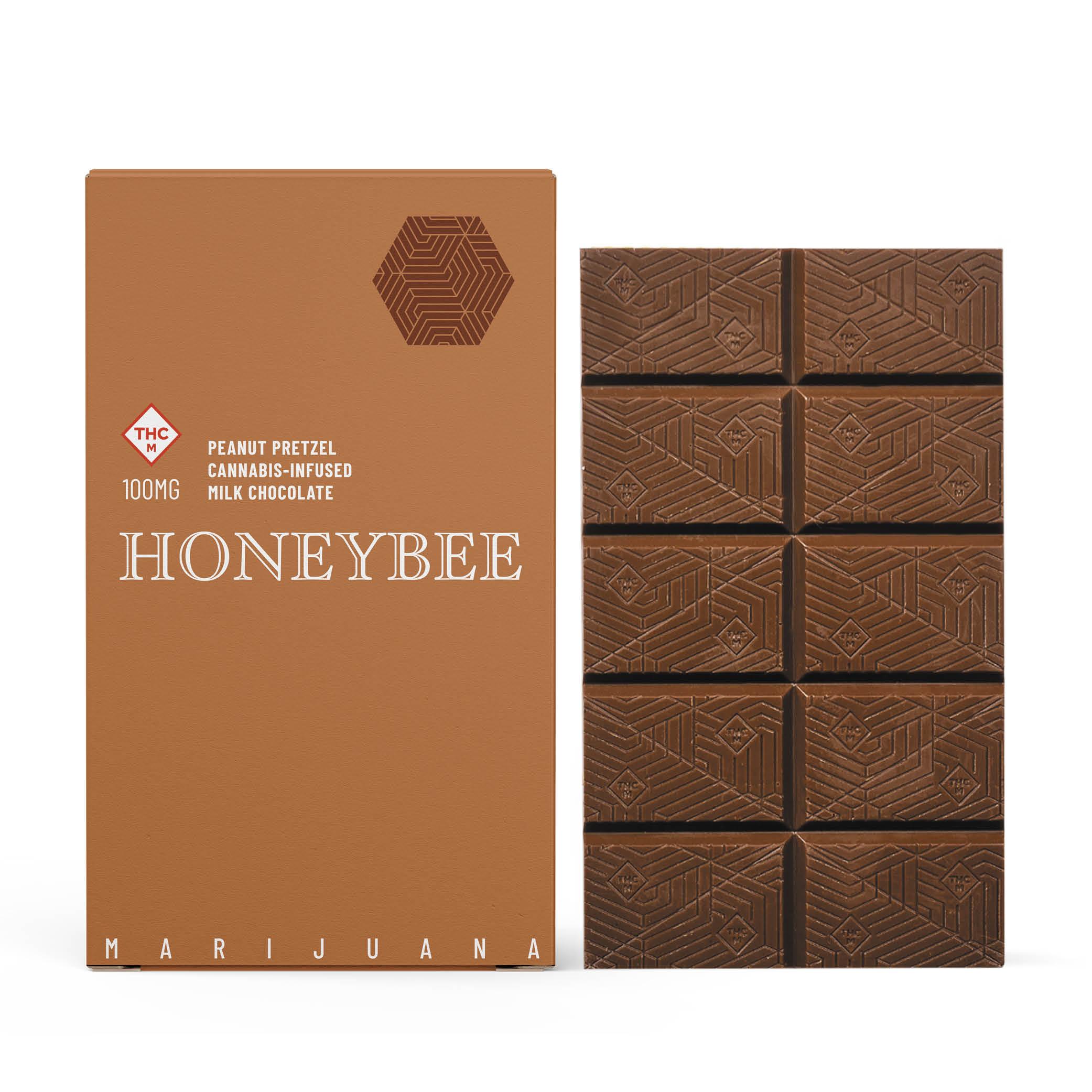 Photograph of product: 100mg Chocolate Bar | Peanut Pretzel Milk