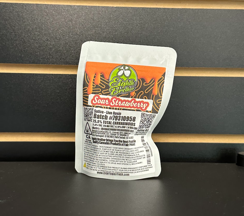 Photograph of product: Bros - Sour Strawberry Live Rosin