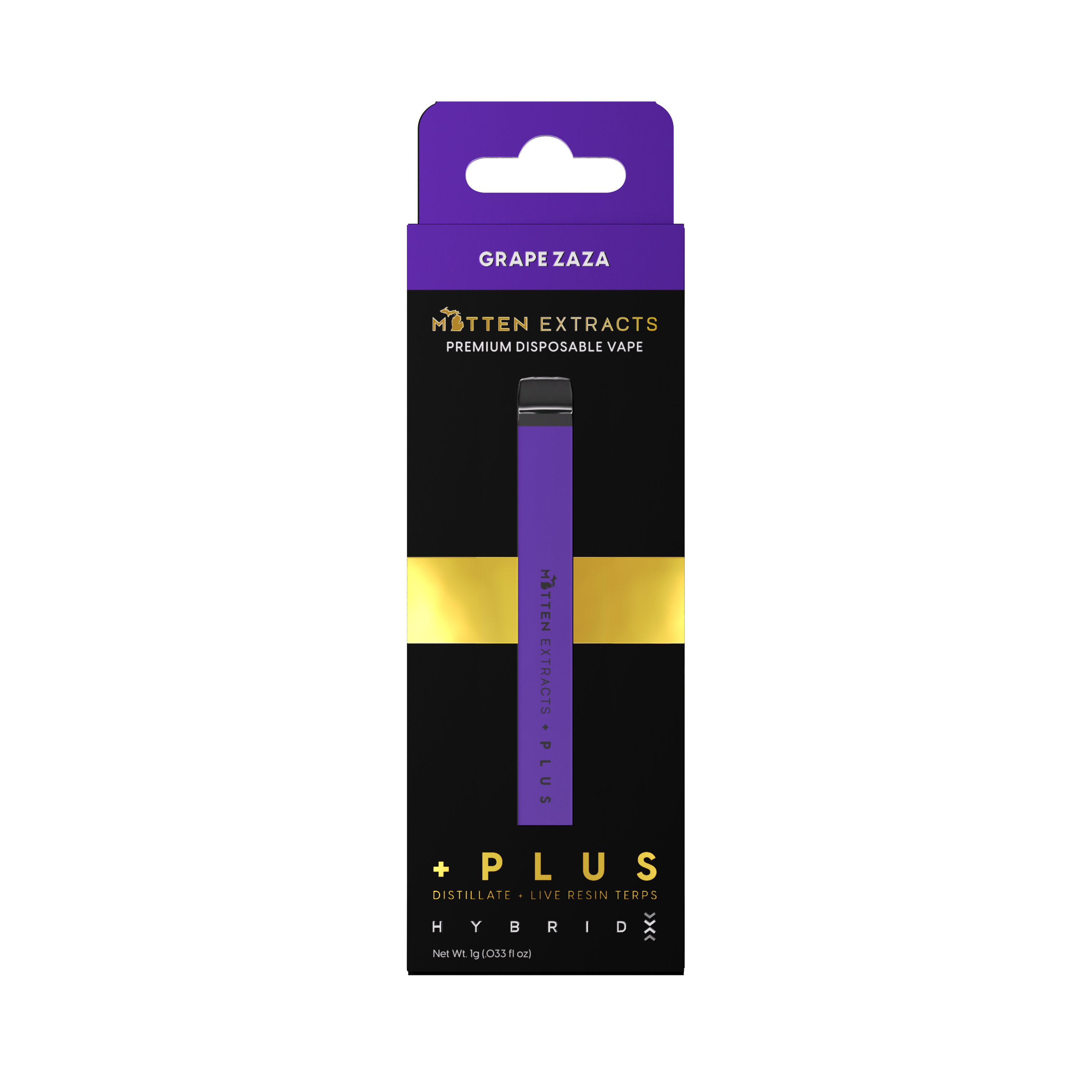 Photograph of product: Grape Zaza - Plus AIO Cart 1g