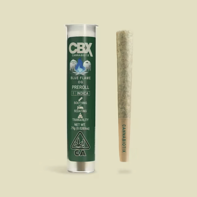 Photograph of product: CBX - Blue Flame (I) OG Pre Roll |  .75g - 