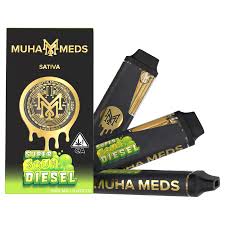 Photograph of product: Muha Meds Live Resin Disposable Sour Diesel