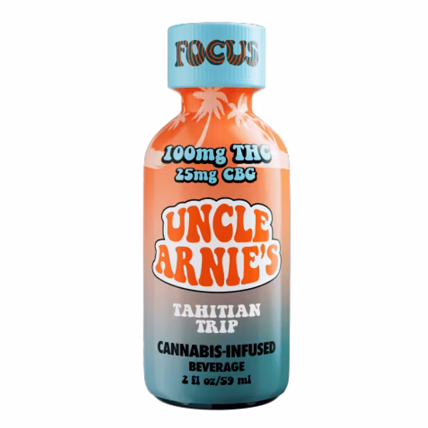 Photograph of product: Focus Tahitian Trip 4:1 - 100mgTH-oui 25mgCBG 2oz Drink | Uncle Arnie's