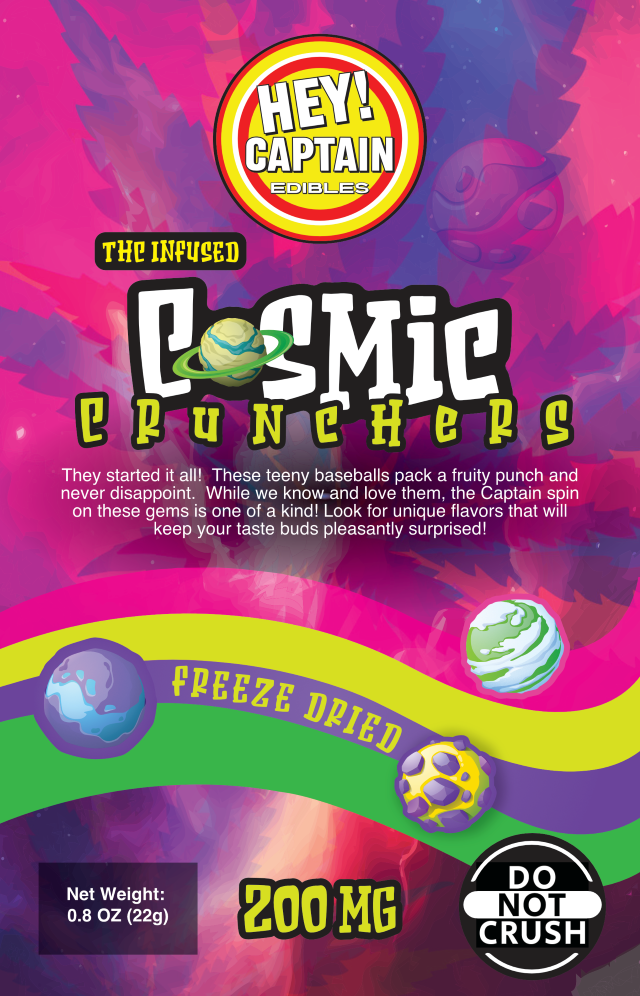 Photograph of product: Hey! Captain | Cosmic Crunchers | 200mg