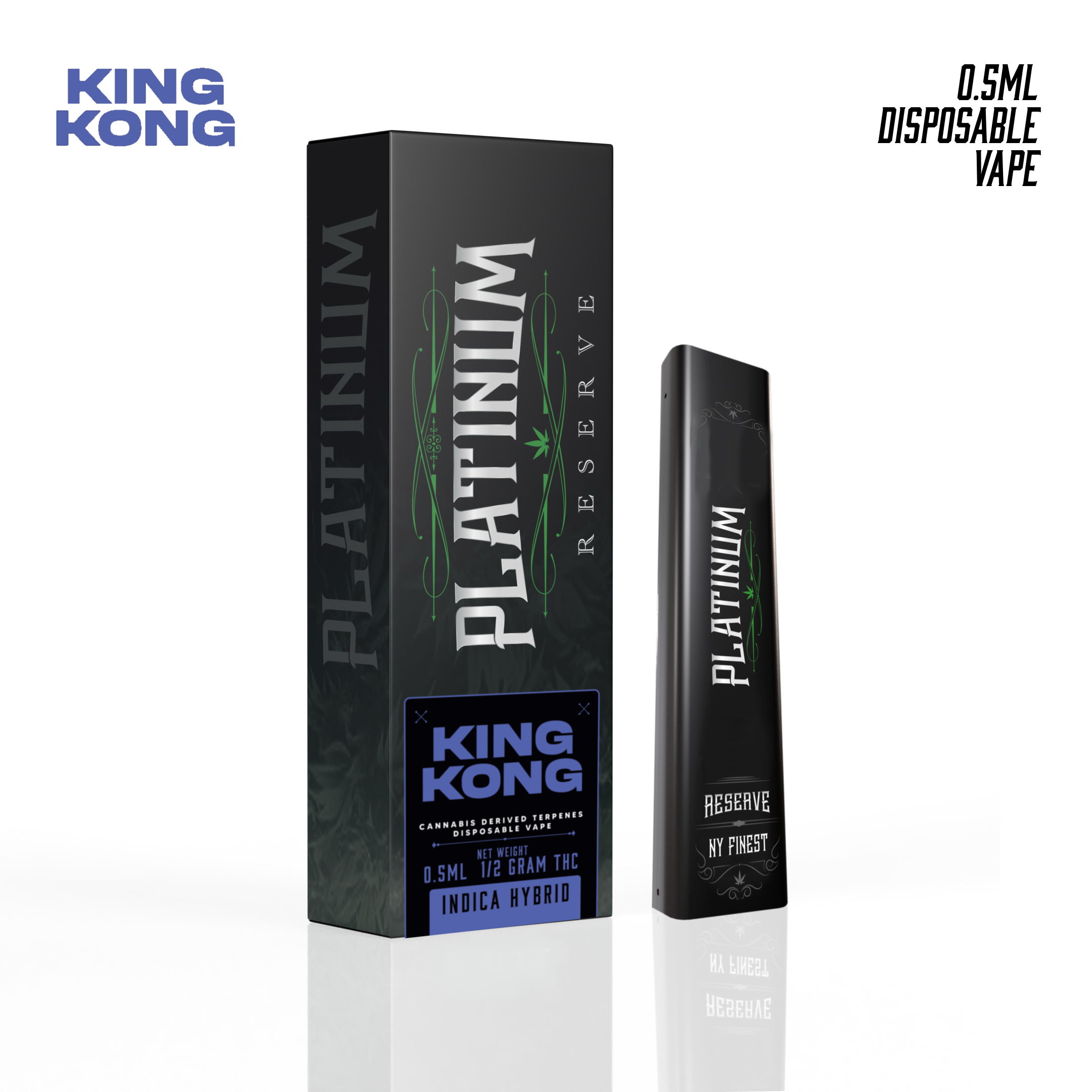 Photograph of product: Platinum Reserve | Vape | Hybrid-Oui'd | King Kong