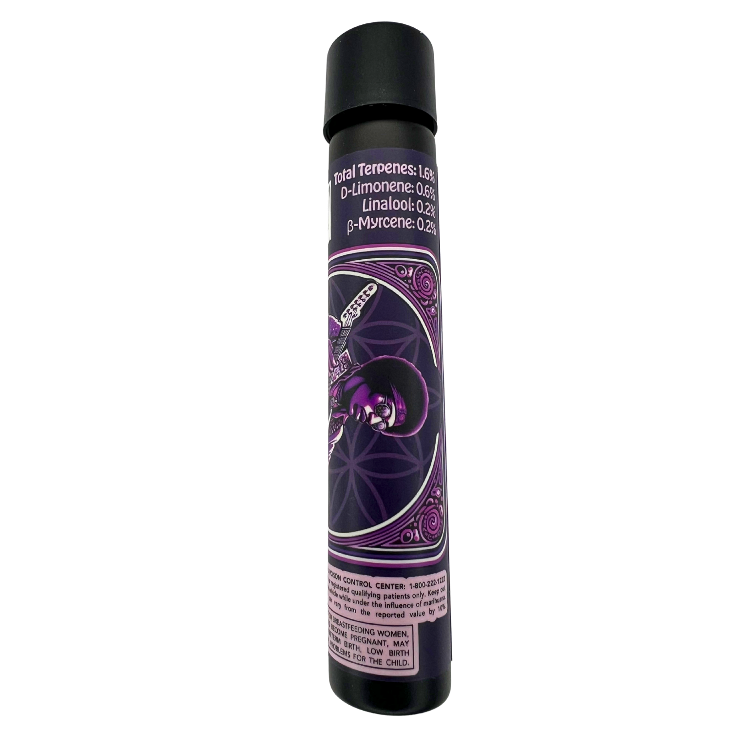 Photograph of product: FLOWER OF LIFE PURPLE HAZE FULL FLOWER PREROLL