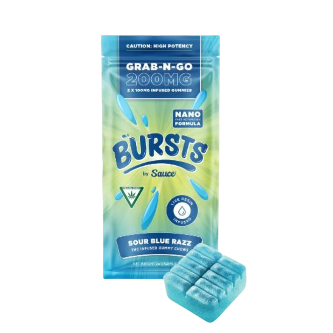 Photograph of product: Sauce - 200mg Grab-N-Go - Sour Blue Razz