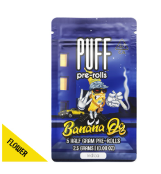 Photograph of Product: PUFF | Banana Og 5 Pack Prerolls | 2.5g
