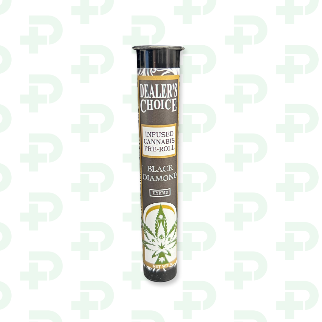 Photograph of product: Dealers Choice Infused Preroll - Black Diamond
