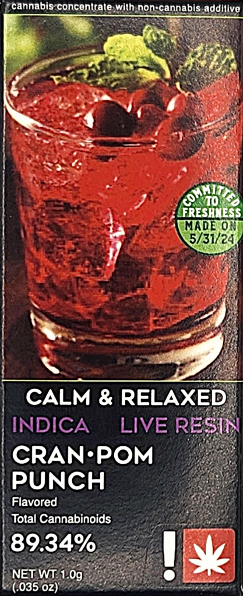 Photograph of product: Freshy- Cran Pom Punch 1G Cart (I)