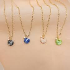 Photograph of product: marble necklaces