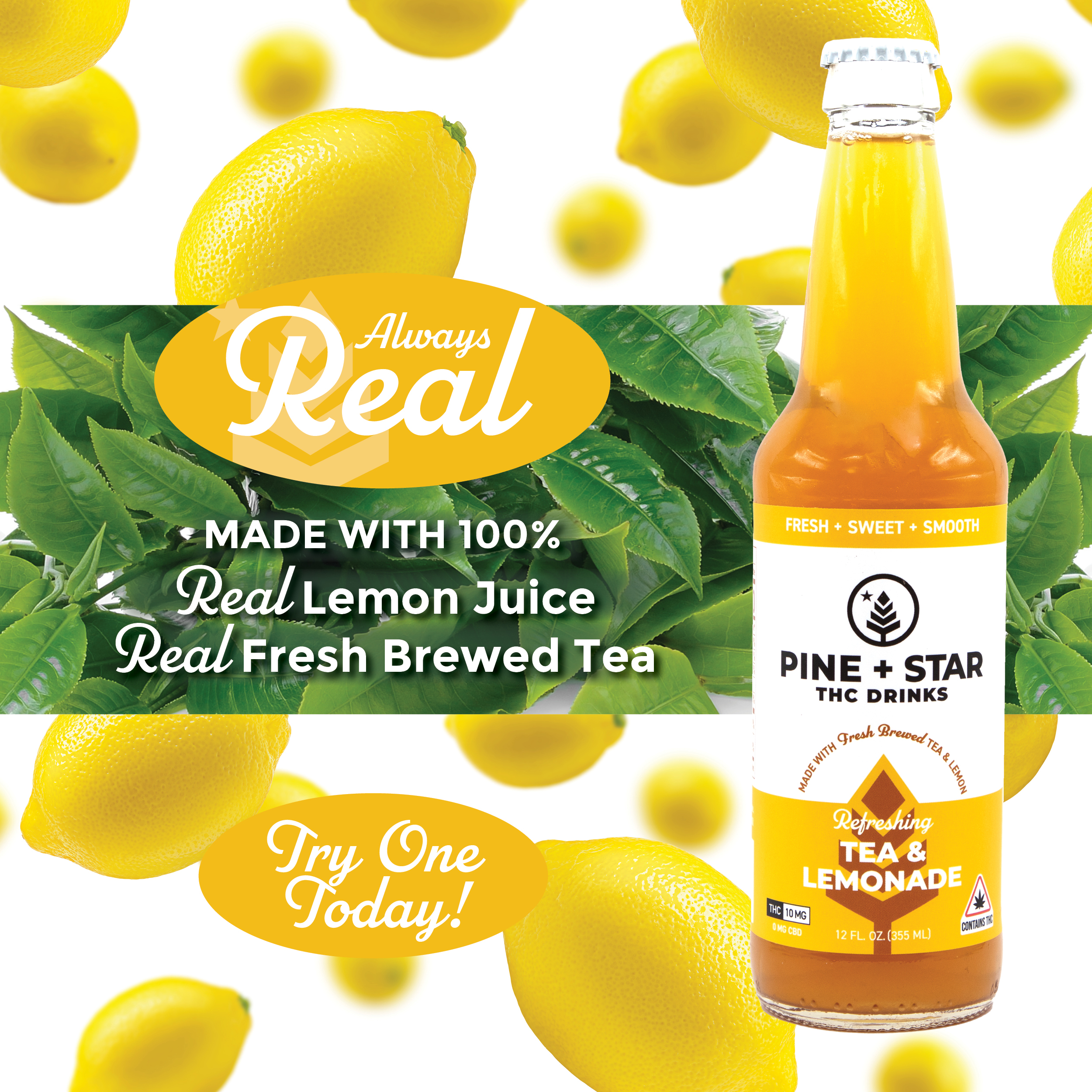 Photograph of product: Pine and Star Lemonade Tea 10mg