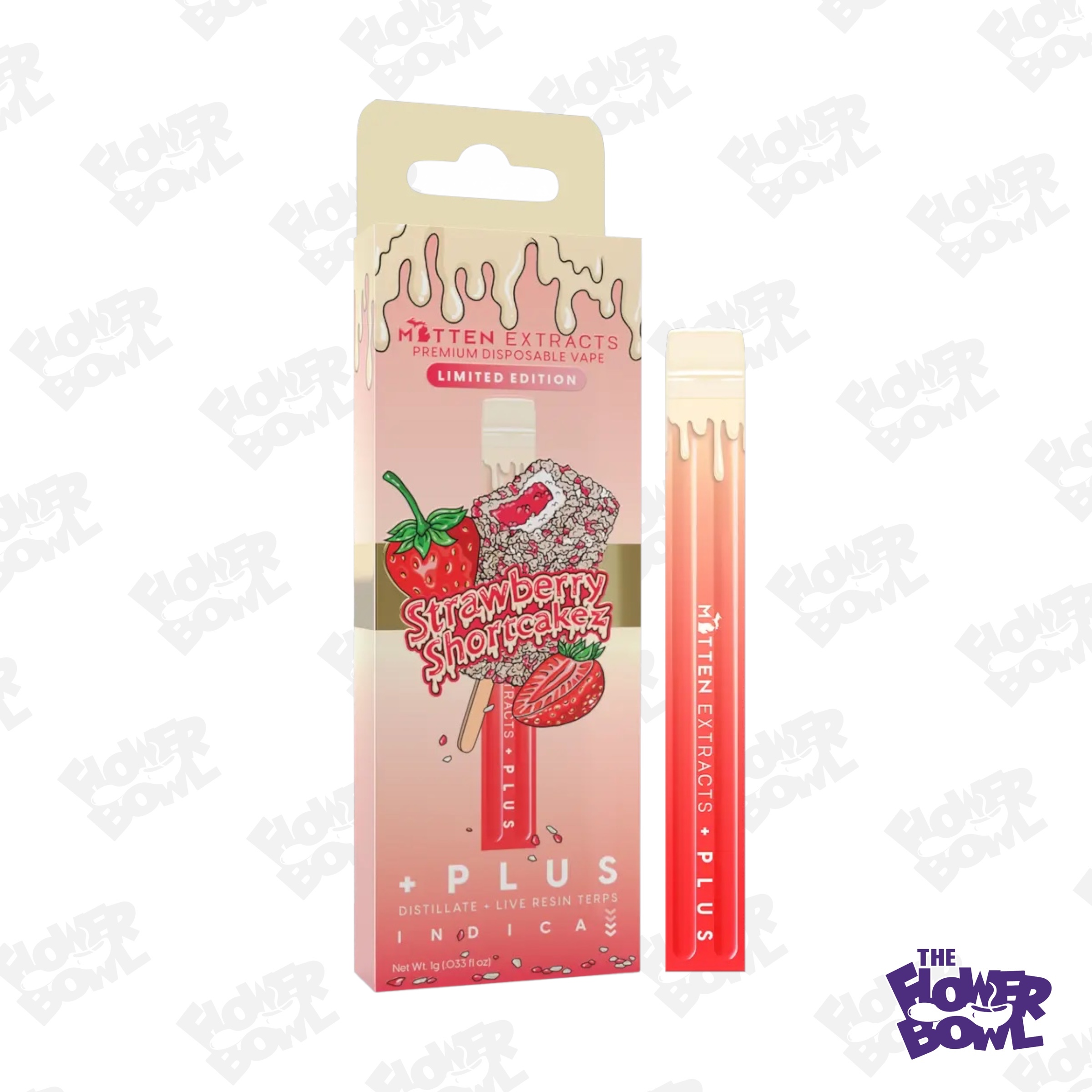 Photograph of product: AU Mitten: Strawberry Shortcakez (I) 1G Disposable