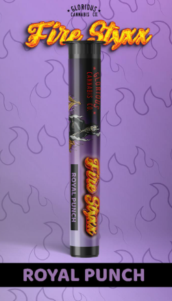 Photograph of product: Simpler Daze Fire Styxx Thca Infused Pre Roll   Royal Punch
